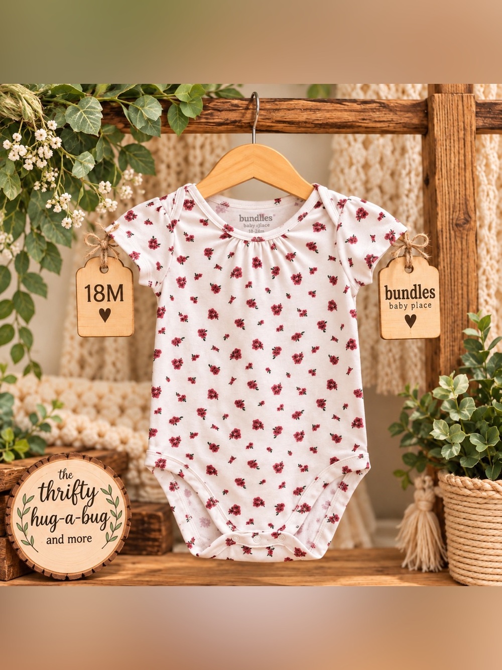 Bundles Baby Place Floral Bodysuit 🌸 | 18M